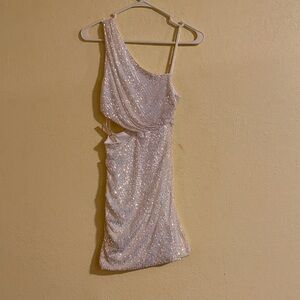 Elegant Sequin One-Shoulder Dress